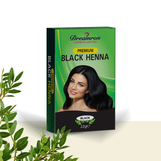 Picture of Dreamron Henna Dye 22gm – Natural Black Hair Color + FREE Shipping to Canada